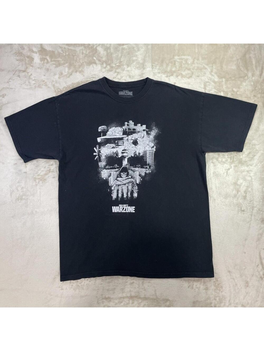 Call of Duty Warzone T Shirt 2020 Skull Graphic Activision Videogame Tee Mens XL